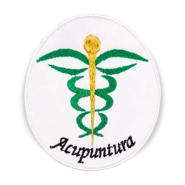 Patch Bordado Termocolante Acupuntura