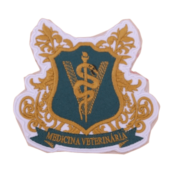 Patch Bordado Termocolante Medicina Veterinária
